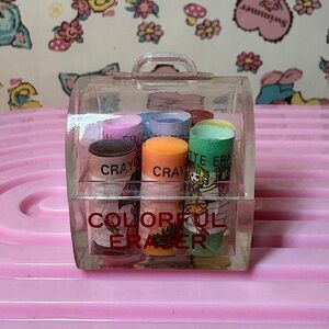 Vintage Showa Retro Colorful Erasers From Japan!!!